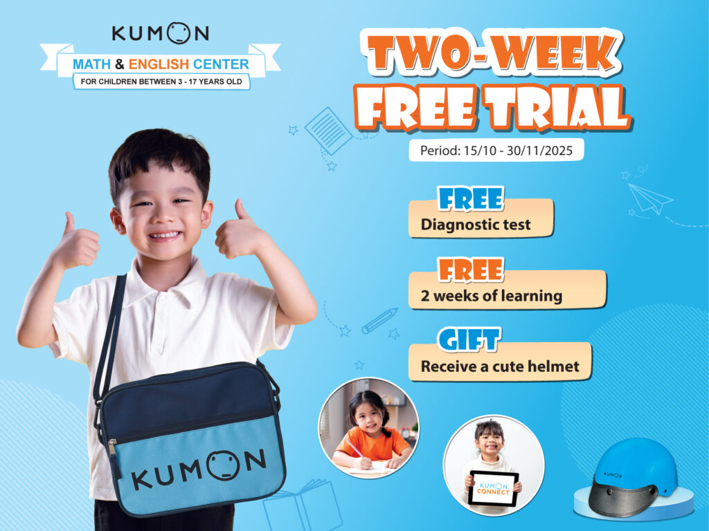 Experience 2 weeks of free classes with Kumon