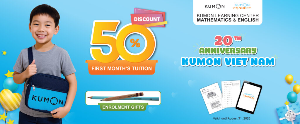 Kumon Vietnam 20th Anniversary Tuition Offer
